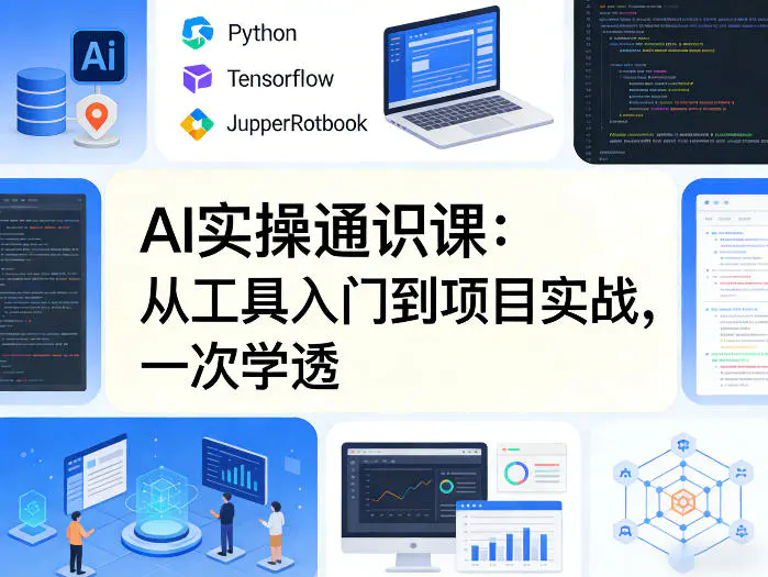 AI实操通识课，从工具入门到项目实战，一次学透-冒泡网