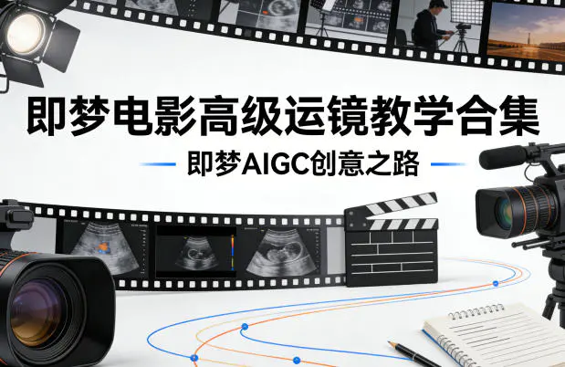 即梦电影高级运镜教学合集，即梦AIGC创意之路-冒泡网