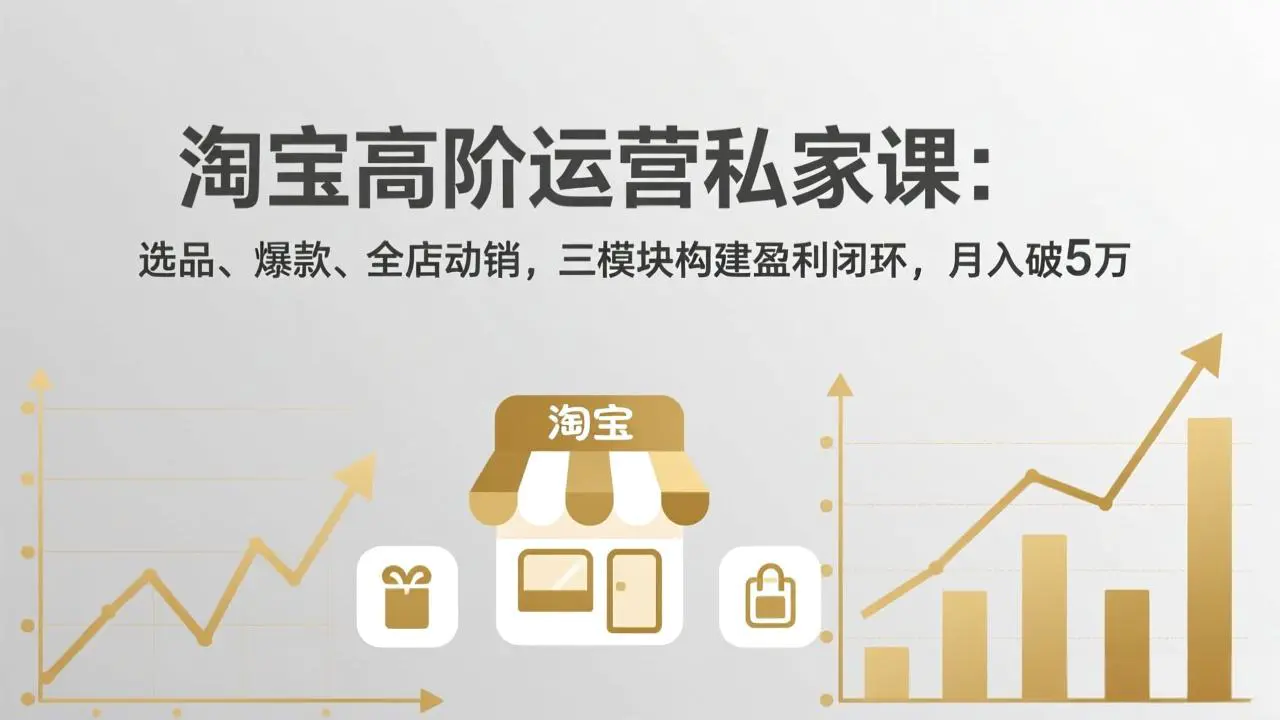 淘宝高阶运营私家课(更新26年4月-冒泡网