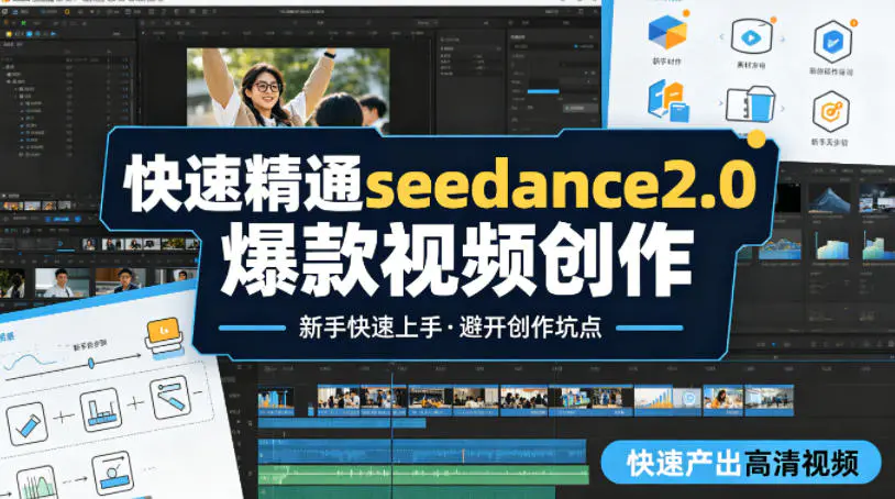 快速精通seedance2.0爆款视频创作，快速产出高清视频，避开大量创作坑点，新手也能快速上手-冒泡网