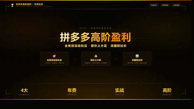 拼多多高阶盈利年费会员(更新3月31-冒泡网