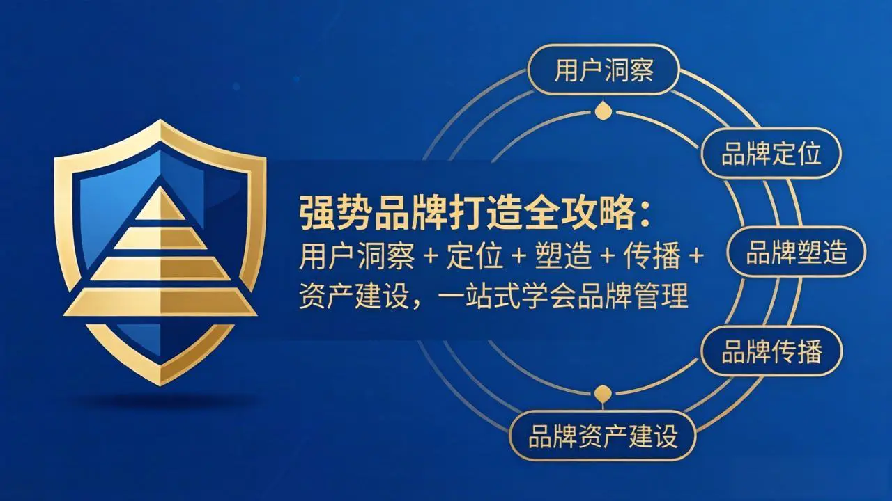 强势品牌打造全攻略：用户洞察 + 定位 + 塑造 + 传播 + 资产建设，一站式学会品牌管理-冒泡网