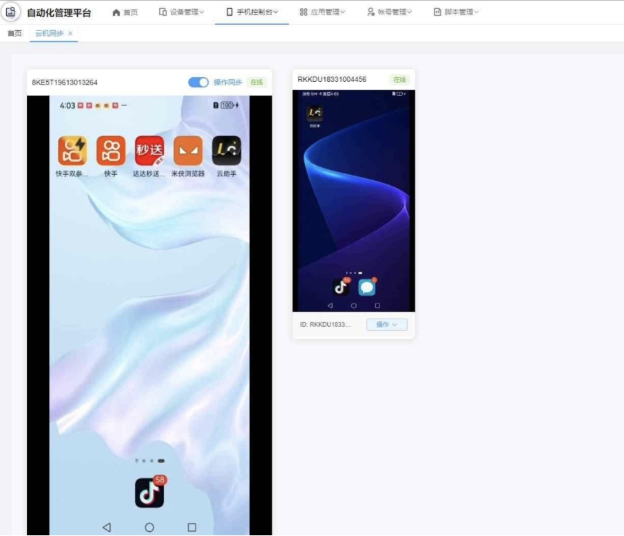 云手机群控系统源码 云手机多开群控 自动化管理程序源码-冒泡网